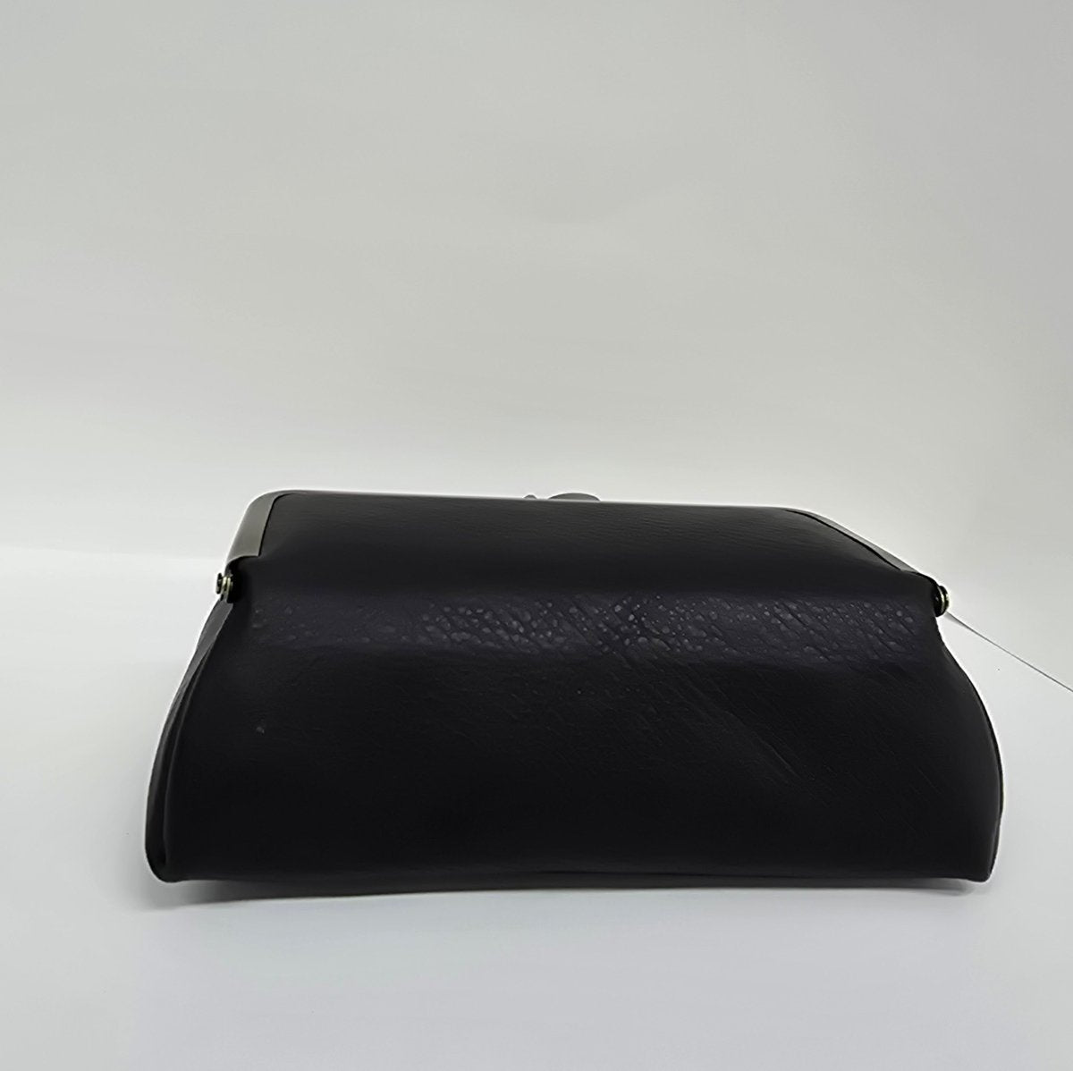 Black Handmade Genuine Leather Travel Bag Elegant Cosmetic Bag by Marina Korneev