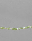 3.0-3.5mm Baby Akoya Pearl and Peridot Beads Necklace - Marina Pearls