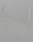 3.0-3.5mm Baby Akoya Pearl and Peridot Beads Necklace - Marina Pearls