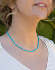 3.0-3.5mm Sleeping Beauty Turquoise Necklace - Marina Korneev Fine Pearls