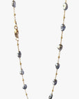 3-4mm Tahitian Keshi Pearl Station Necklace - Marina Korneev FP