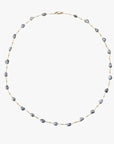 3 - 4mm Tahitian Keshi Pearl Station Stud Chain Necklace - Marina Korneev