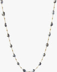 3-4mm Tahitian Keshi Pearl Station Necklace - Marina Korneev FP