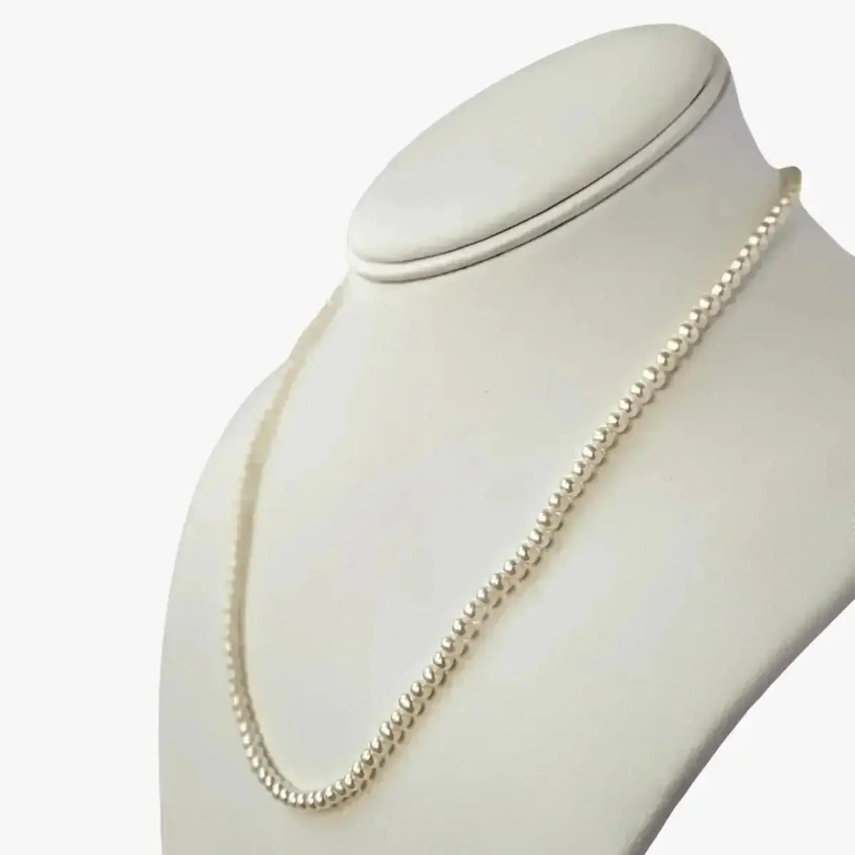 3.5 - 4.0mm White Seed Freshwater Pearl Necklace - Marina Korneev