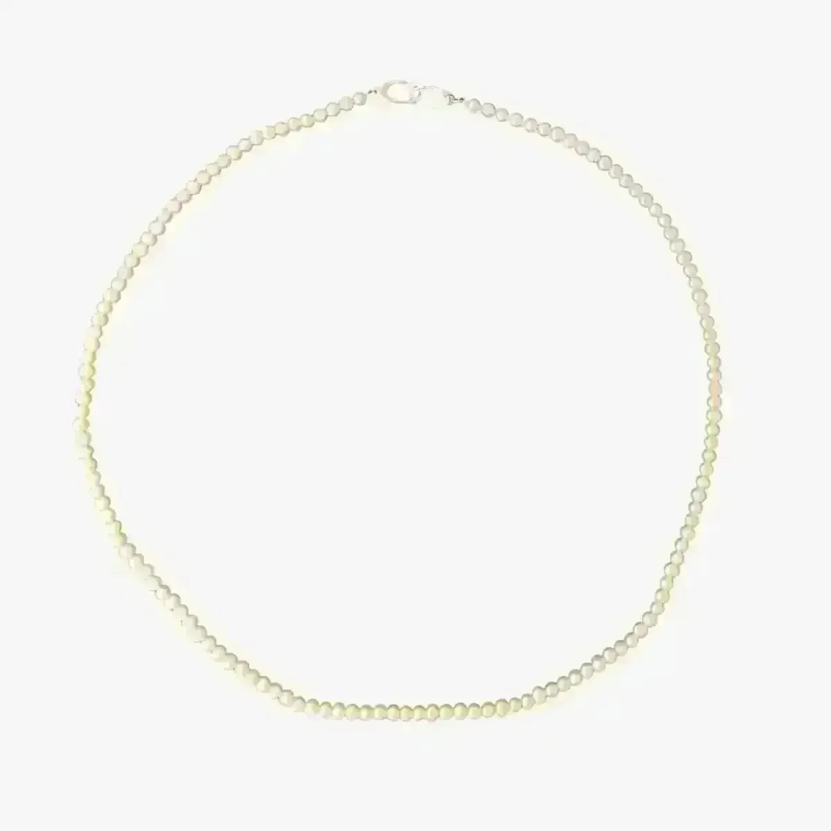 3.5 - 4.0mm White Seed Freshwater Pearl Necklace - Marina Korneev