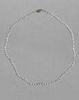 4.5-5.0mm Dyed Silver Freshwater Pearl Necklace - Marina Pearls