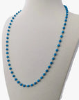 Sleeping Beauty Turquoise Beads Station Necklace - Marina Korneev