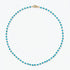 5.0-5.5mm Sleeping Beauty Turquoise Beads Station Necklace, frontal view