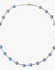 7.5 - 8.0mm Dyed Akoya Pearl Station Necklace - Marina Korneev