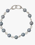 7.5-8.0mm Wire Wrap Dyed Akoya Pearl Bracelet - Marina Korneev Fine Pearls