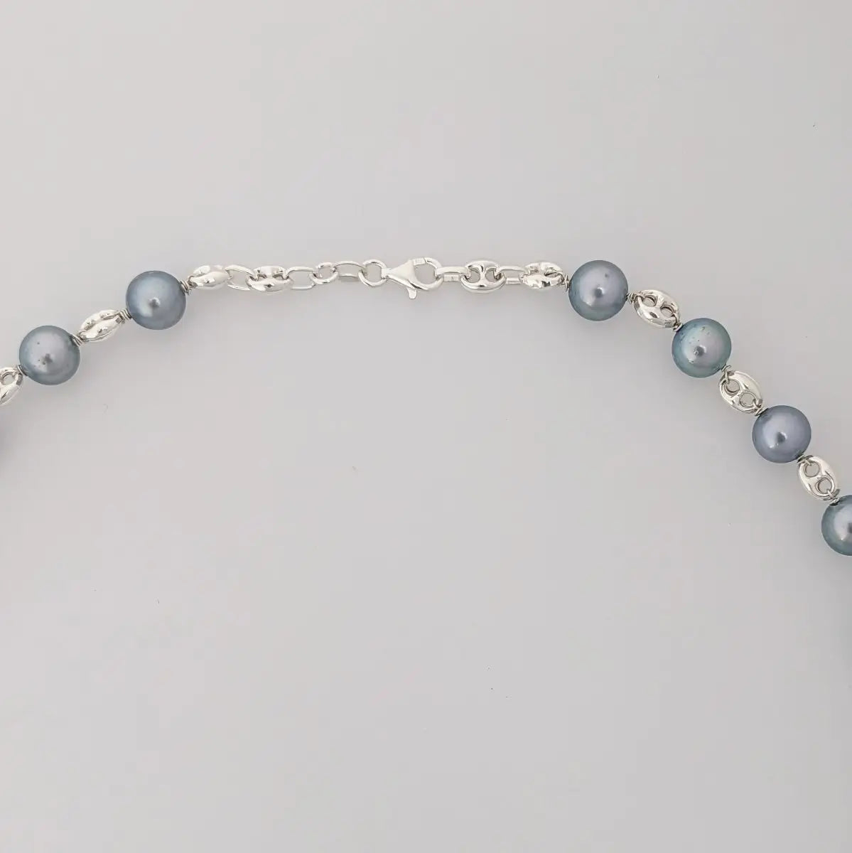 7.5-8.0mm Wire Wrap Dyed Akoya Pearl Necklace - Marina Korneev Fine Pearls