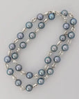 7.5-8.0mm Wire Wrap Dyed Akoya Pearl Necklace - Marina Korneev Fine Pearls