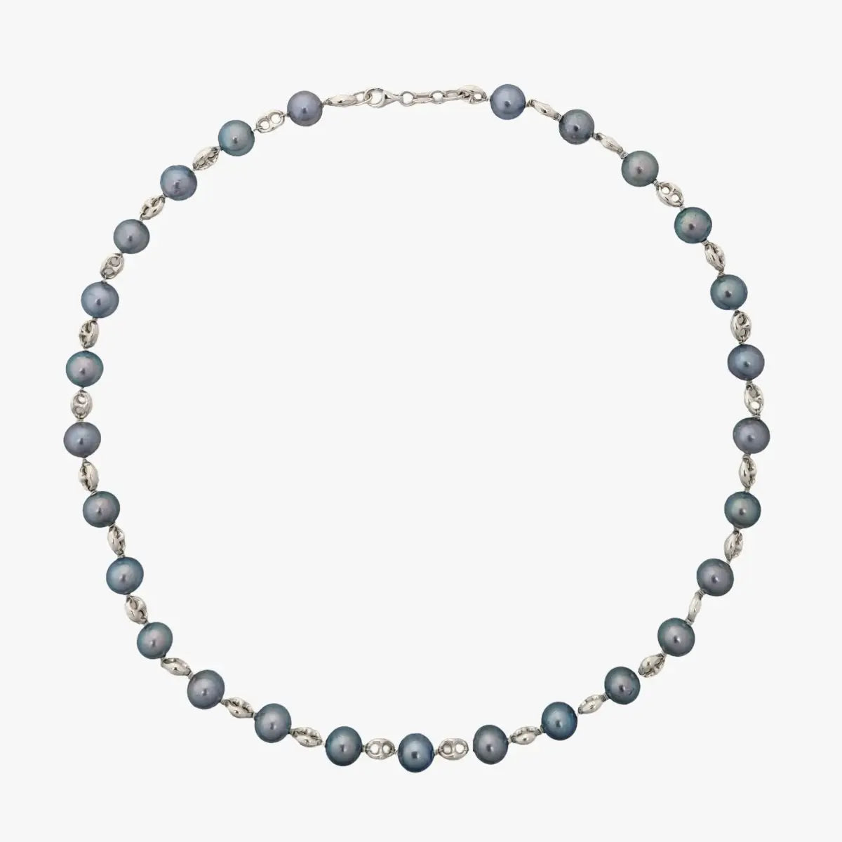 7.5-8.0mm Wire Wrap Dyed Akoya Pearl Necklace - Marina Korneev Fine Pearls