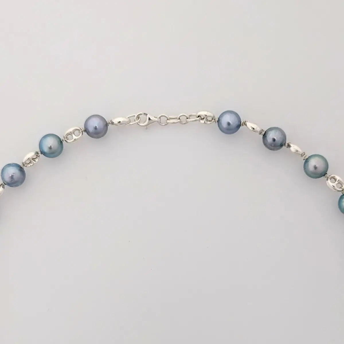 7.5-8.0mm Wire Wrap Dyed Akoya Pearl Necklace - Marina Korneev Fine Pearls