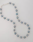 7.5-8.0mm Wire Wrap Dyed Akoya Pearl Necklace - Marina Korneev Fine Pearls