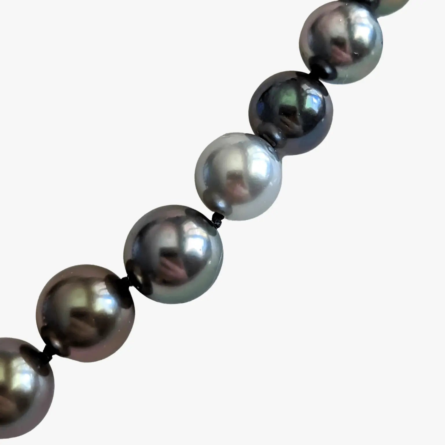 7-8mm Tiny Tahitian Pearl Color Mix Necklace - Marina Korneev Fine Pearls