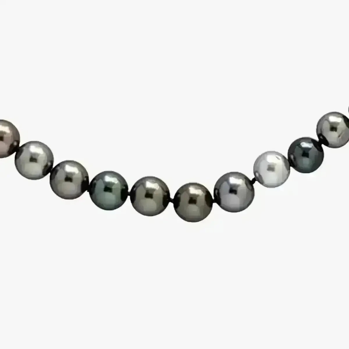 7 - 8mm Tiny Tahitian Pearl Color Mix Necklace - Marina Korneev