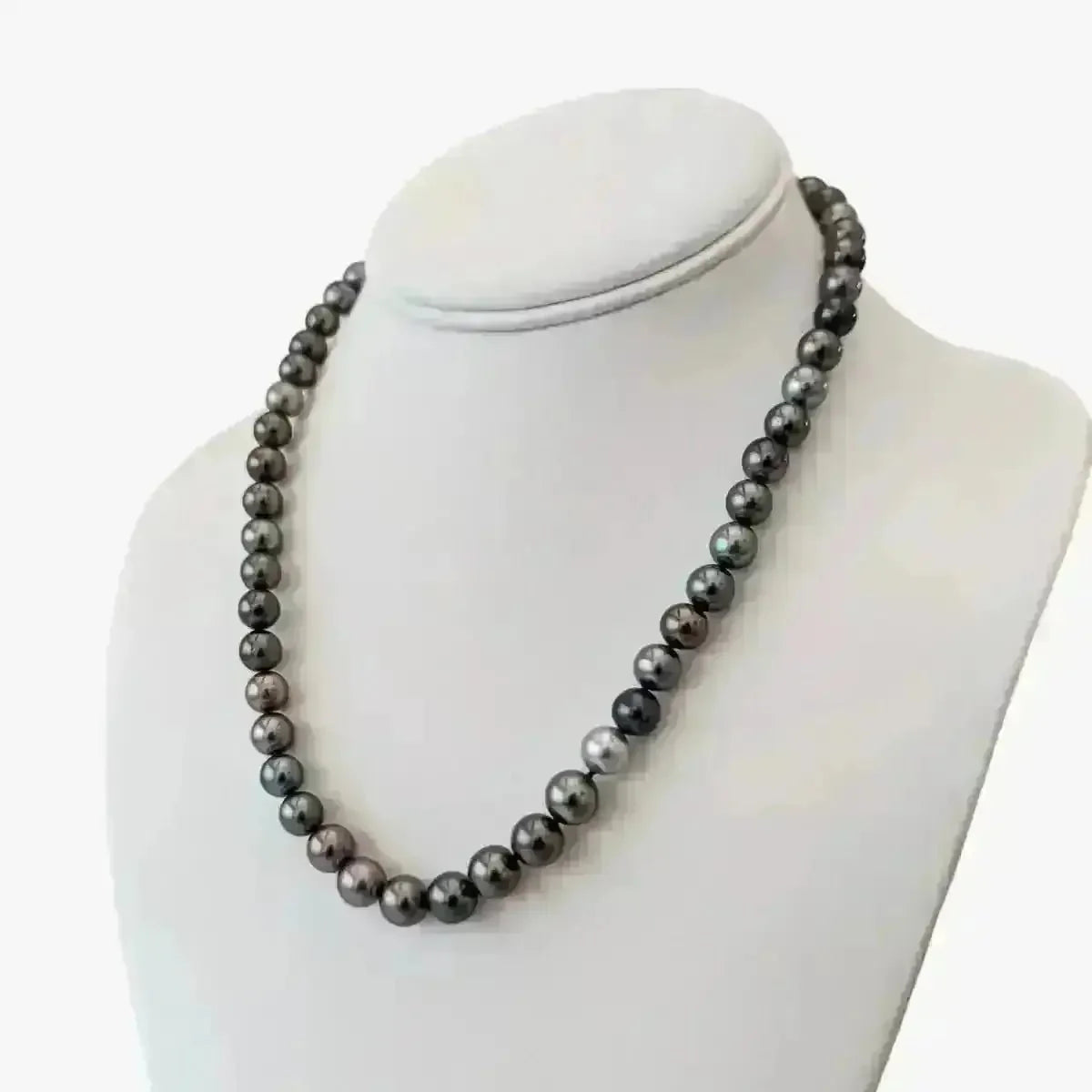 7 - 8mm Tiny Tahitian Pearl Color Mix Necklace - Marina Korneev