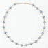 7.5 - 8.0mm Dyed Akoya Pearl Station Necklace Elegant Necklaces by Marina Korneev