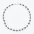 7.5 - 8.0mm Wire Wrap Station Dyed Akoya Pearl Necklace Elegant Necklaces by Marina Korneev
