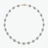 7.5 - 8.5mm Blue Baroque Akoya Pearl Station Necklace Elegant Strands by Marina Korneev