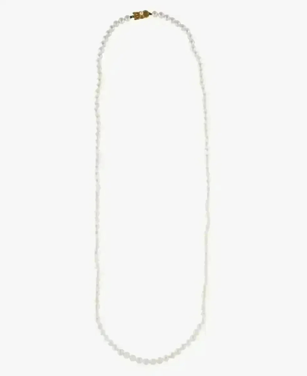 7.0 - 7.5mm Classic Genuine Mikimoto White Long Akoya Pearl Necklace - Marina Korneev