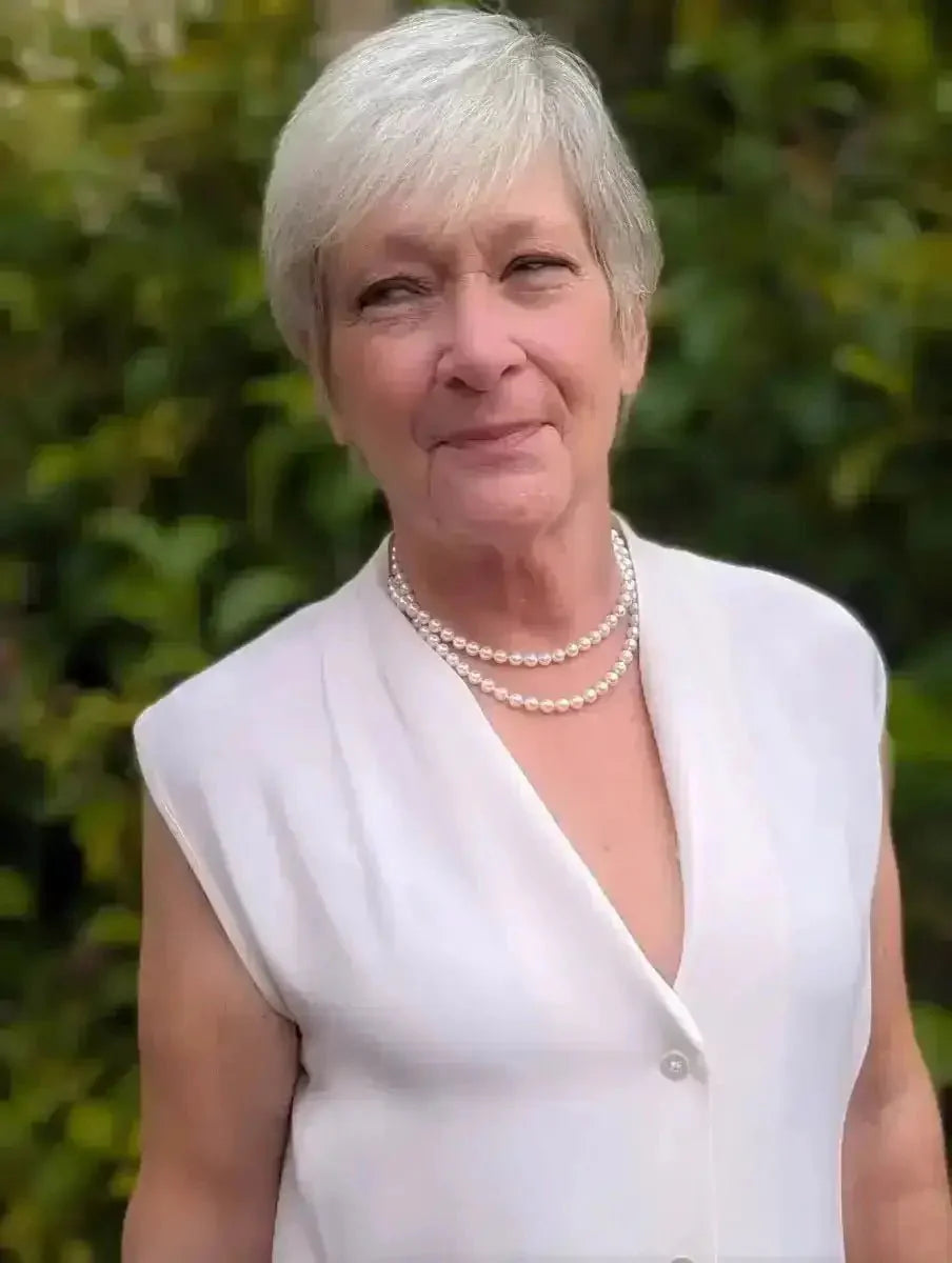 7.0 - 7.5mm Classic Genuine Mikimoto White Long Akoya Pearl Necklace - Marina Korneev