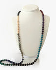8.0-8.5mm Tahitian Pearl & Multi Gem Necklace