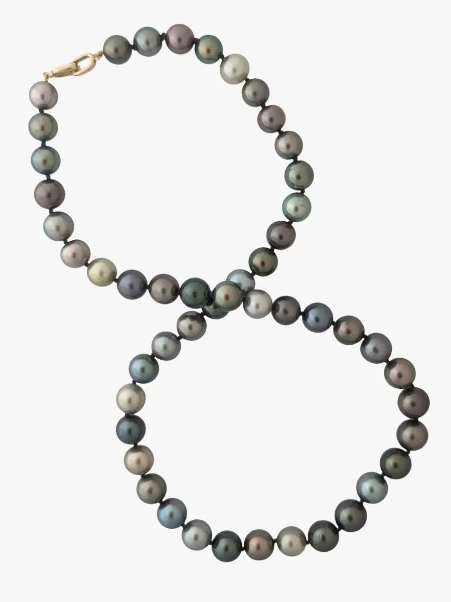 8-10mm Color Mix Tahitian Pearl Necklace - Marina Korneev Fine Pearls