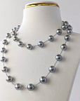 8-10mm GORGEOUS! Tahitian Pearl Station Necklace - Marina Korneev FP