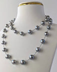 8-10mm GORGEOUS! Tahitian Pearl Station Necklace - Marina Korneev FP