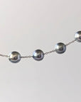 8-10mm GORGEOUS! Tahitian Pearl Station Necklace - Marina Korneev FP