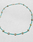 8-10mm Tahitian Baroque Pearls and Turquoise Necklace - Marina Pearls