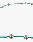 8-10mm Tahitian Baroque Pearls and Turquoise Necklace - Marina Pearls