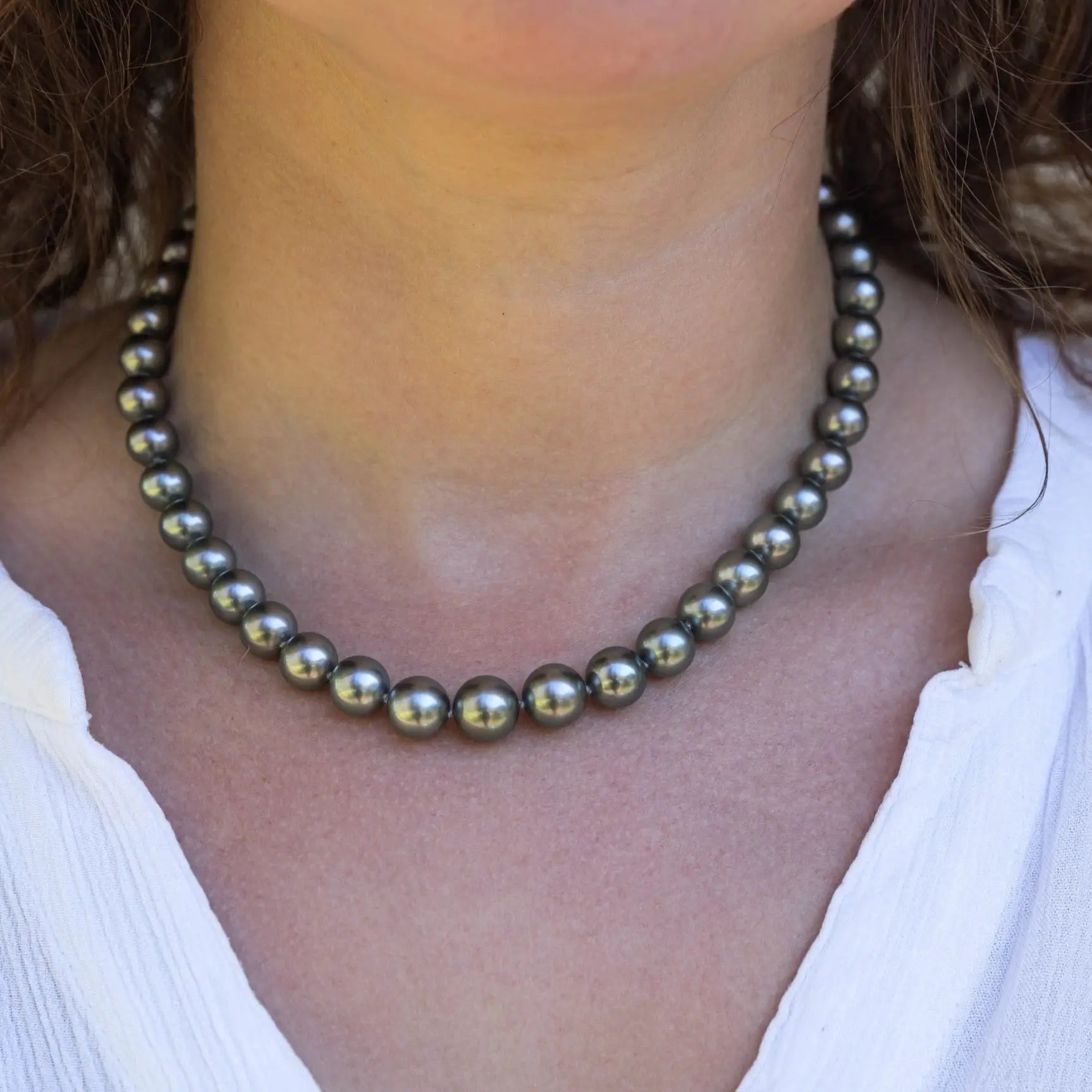 8-11mm AMAZING! Tahitian Pearl Necklace - Marina Korneev Fine Pearls