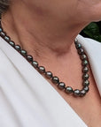 8-11mm Perfect Drops Tahitian Pearl Necklace-2 - Marina Korneev Fine Pearls