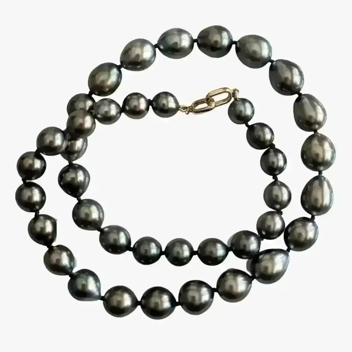 8 - 11mm Perfect Drops Tahitian Pearl Necklace - Marina Korneev