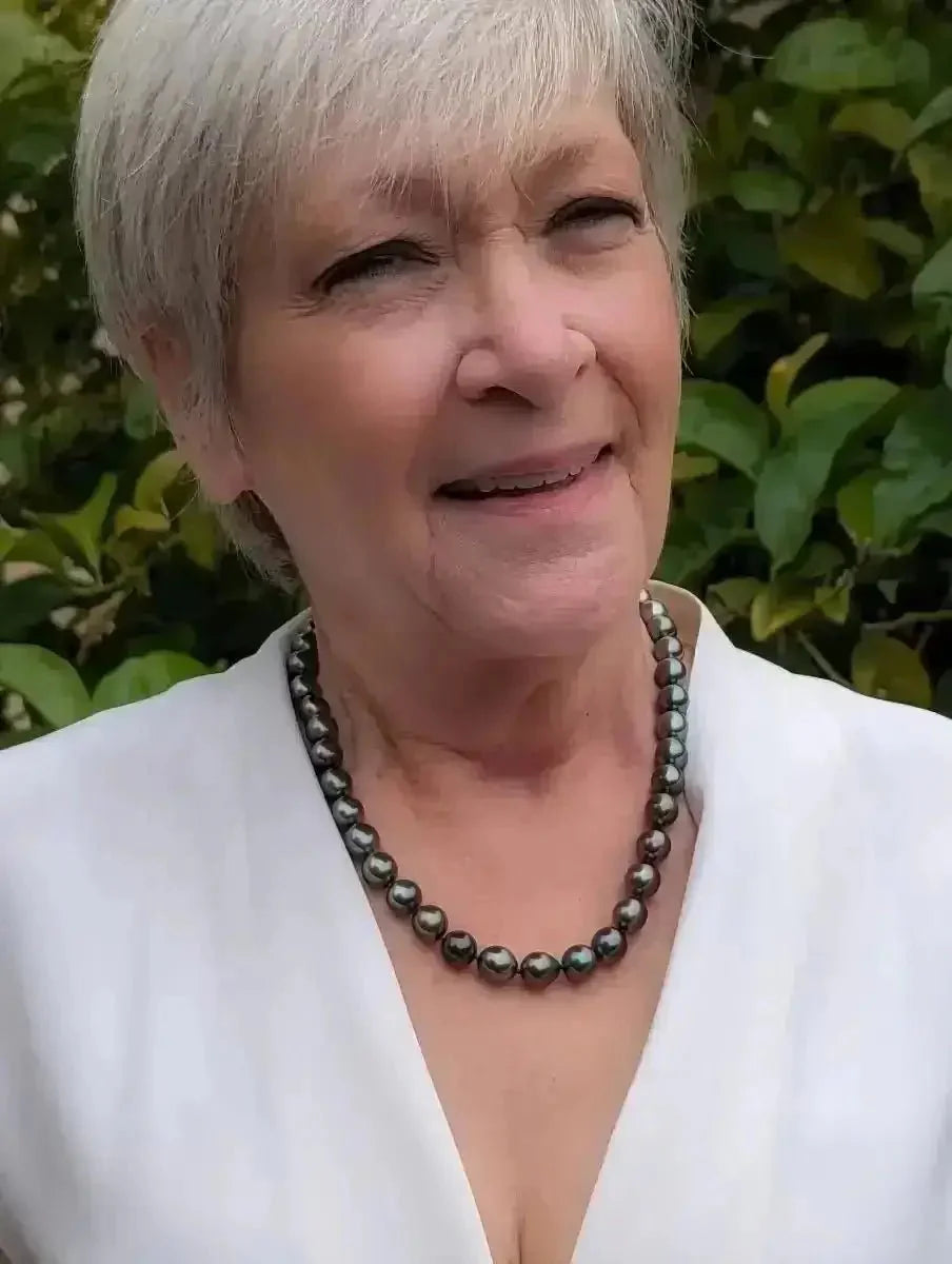 8 - 11mm Perfect Drops Tahitian Pearl Necklace - Marina Korneev