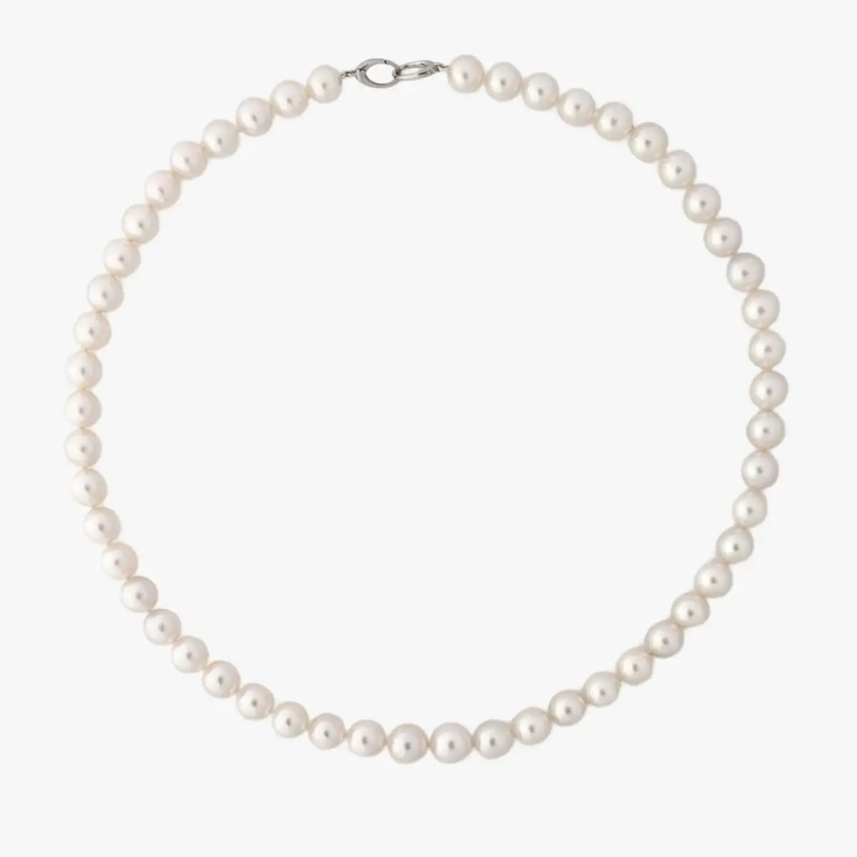 8.5-10.5mm Classic White Akoya Pearl Necklace - Marina Korneev Fine Pearls