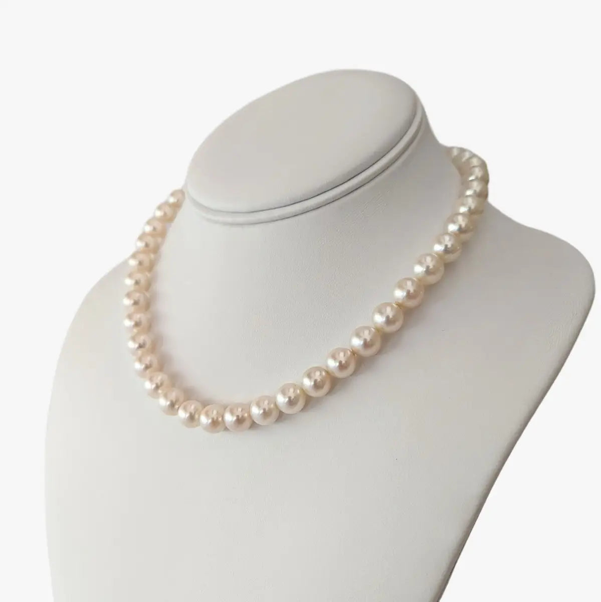 8.5-9.0mm Classic White Akoya Pearl Necklace - Marina Korneev Fine Pearls