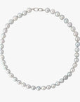 8.5-9.0mm Silver Semi-Baroque Akoya Pearl Necklace - Marina Korneev Fine Pearls