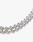 9.0-9.5mm Blue Round Akoya Pearl Necklace - Marina Korneev Fine Pearls