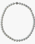 9.0-9.5mm Blue Round Akoya Pearl Necklace - Marina Korneev Fine Pearls