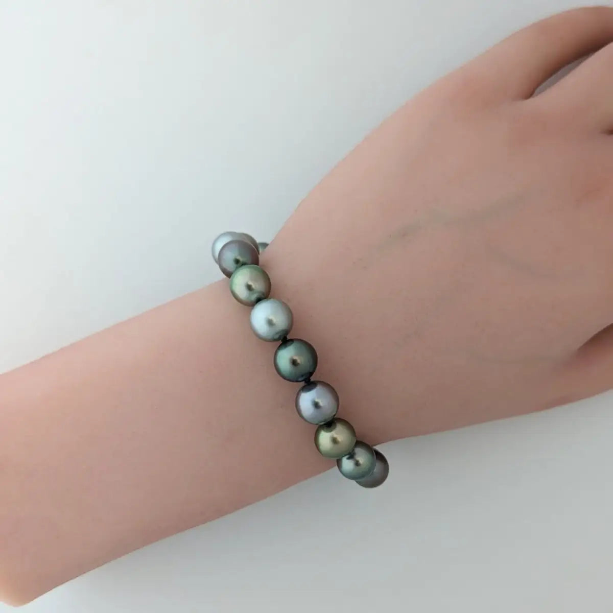 9-10mm Peacock Mix Tahitian Pearl Bracelet - Marina Korneev Fine Pearls