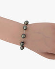 9 - 10mm Tahitian Pearl Station Tin Cup Chain Bracelet - Marina Korneev