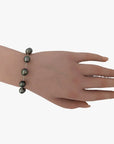 9 - 10mm Tahitian Pearl Station Tin Cup Chain Bracelet - Marina Korneev