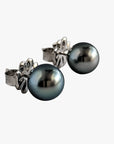 9-10mm Tahitian Pearl Stud Earrings - Marina Korneev Fine Pearls