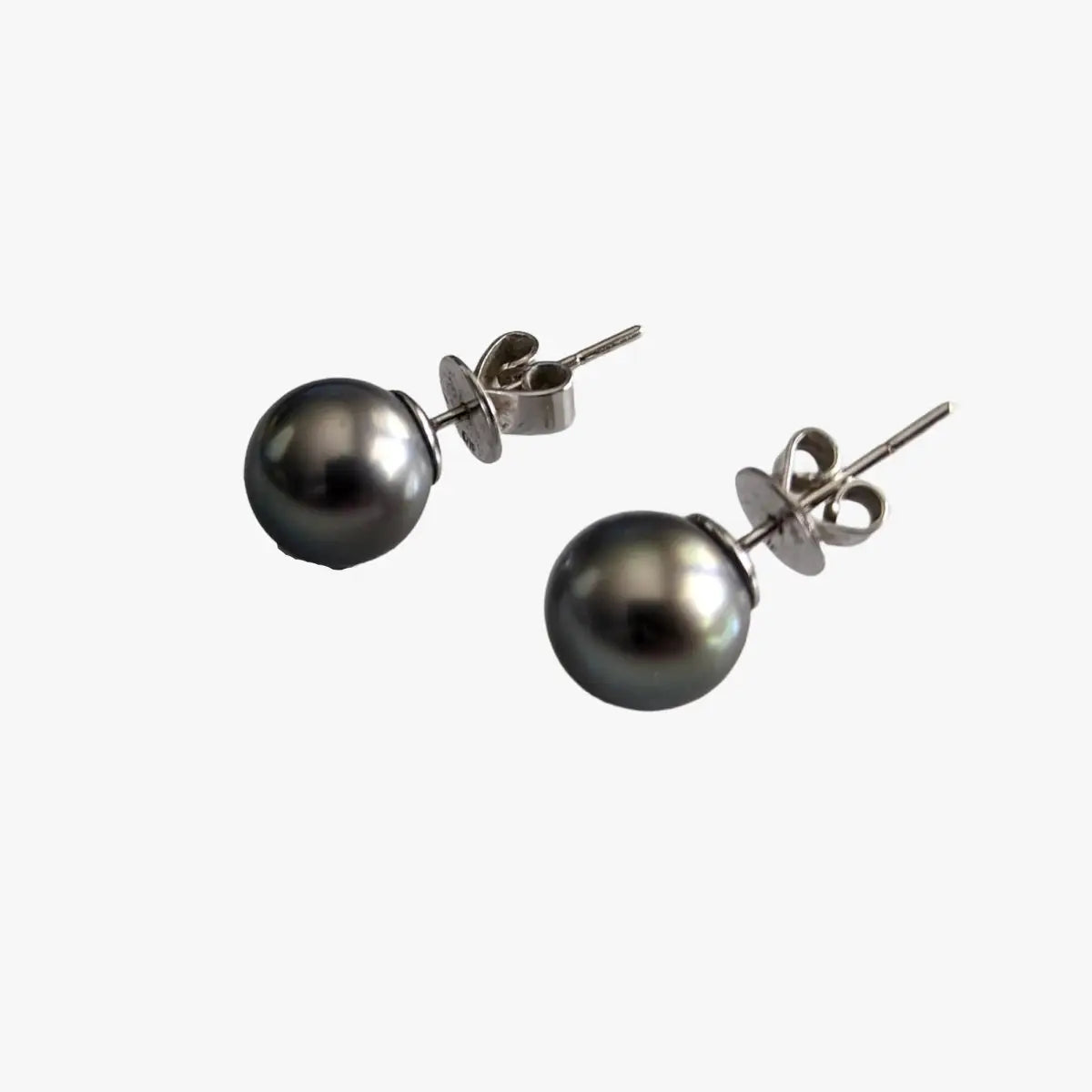 9-10mm Tahitian Pearl Stud Earrings - Marina Korneev Fine Pearls