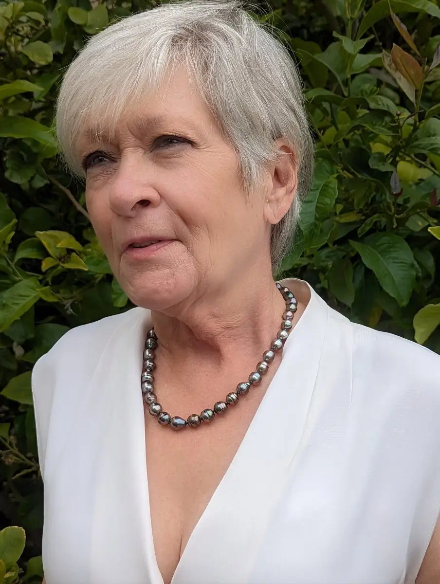 9-11mm Circled Tahitian Pearl Necklace - Marina Korneev