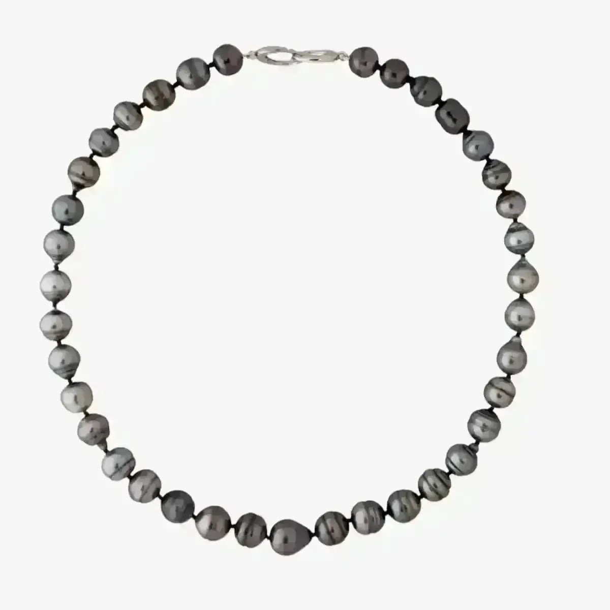 9 - 11mm Circled Tahitian Pearl Necklace - Marina Korneev
